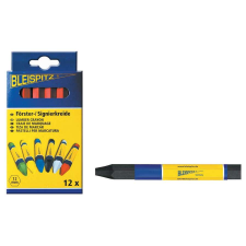BLEISPITZ jelölő kréta fekete 12db No.0235 kőműves és burkoló szerszám