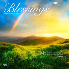 Blessings 2025 12 X 24 Inch Monthly Square Wall Calendar Plastic-Free naptár, kalendárium