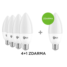 Blight 4 + 1 ingyenes: Intelligens izzó Blight LED, E14 menet, 5,5 W, WiFi, APP, szabályozható, színes karácsonyfa izzósor