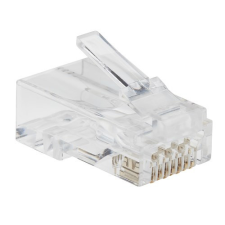 BLM RJ45 UTP Cat6 csatlakozó dugó tömör kábelhez, 1db kábel és adapter