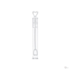 Bloomi Buborékfújó szíves mûanyag 110mm fehér S/48 dekorációs kellék