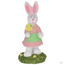 Bloomi Nyúl virággal lány álló poly 3,6x3,5x8cm rózsaszín @ dekorációs kellék