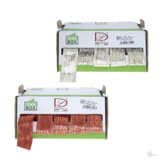 Bloomi Szalag környezetbarát csíkos 40mmx5mx5 fehér/piros/arany S/5 SSS dekorációs kellék