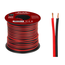 Blow 73-340 # Hangszóró vezeték 2x0,22mm fekete-piros 25m kábel és adapter
