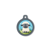 Blucky Baby Lamb Boy Turquoise Blue Dog Tag large
