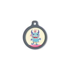 Blucky Beastie Pastel Yellow Dog Tag large nyakörv, póráz, hám kutyáknak