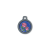 Blucky Blooming Rose Dark Blue Dog Tag medium