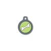 Blucky Bone Lime Green Dog Tag medium