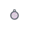 Blucky Bone Pastel Purple Dog Tag medium