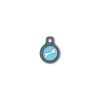 Blucky Bone Turquoise Blue Dog Tag small