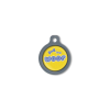 Blucky Graffiti Yellow Dog Tag medium