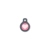 Blucky Heart Dark PInk Dog Tag small
