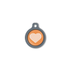 Blucky Heart Orange Dog Tag medium