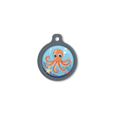 Blucky Octo Turquoise Blue Dog Tag large nyakörv, póráz, hám kutyáknak