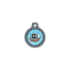 Blucky Pirate Turquoise Blue Dog Tag medium