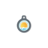 Blucky Sunny Pastel Turquoise Dog Tag medium
