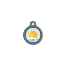 Blucky Sunny Pastel Turquoise Dog Tag medium nyakörv, póráz, hám kutyáknak