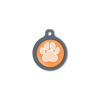 Blucky Wild Paw Orange Dog Tag large