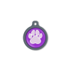 Blucky Wild Paw Purple Dog Tag large