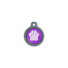 Blucky Wild Paw Purple Dog Tag medium