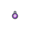 Blucky Wild Paw Purple Dog Tag small
