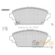 BLUE PRINT fékbetét készlet 132mm,131,6mm,59mm,58,5mm,elsőtengely,akusztikus kopásjelzéssel fékbetét