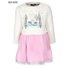 Blue Seven Csinos hattyú mintás ruha fehér rózsaszín 6-9 hó (74 cm)