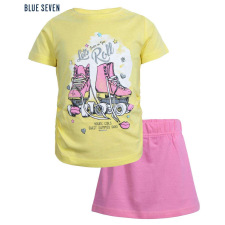 Blue Seven póló és szoknya szett görkoris sárga rózsaszin 18-24 hó (92 cm) gyerek ruha szett