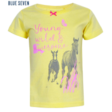 Blue Seven póló lovas pillangós sárga 18-24 hó (92 cm) gyerek póló