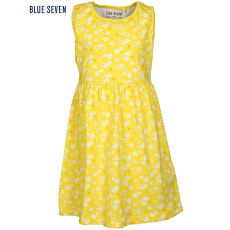 Blue Seven ruha ujjatlan sárga apró virágos 18-24 hó (92 cm)