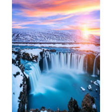  Blueback MAT Cascada48 fotótapéta, Vízesés napfelkeltekor, 200 x 255 cm tapéta, díszléc és más dekoráció