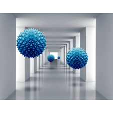  Blueback MAT tapéta, alagút kék golyókkal, 250 x 200 cm tapéta, díszléc és más dekoráció