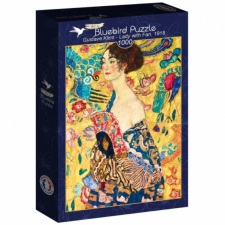 Bluebird 1000 db-os Art by puzzle - Gustave Klimt - Hölgy legyezővel 1918 (60343) puzzle, kirakós