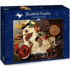 Bluebird 3000 db-os puzzle - World Map in Spices (70014) puzzle, kirakós