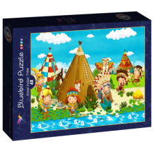 Bluebird Kids 48 db-os puzzle - Small Indian Tribe (90047) puzzle, kirakós