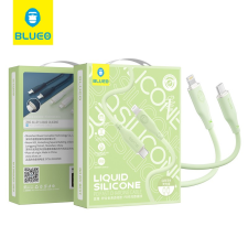 Blueo Liquid Silicone PD Lightning 20W 1.2M Adatkábel - Lime mobiltelefon kellék