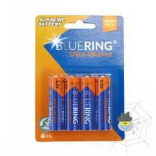 BLUERING AA LR6 1,5 V-os tartós ceruza elem - 4 db/csomag ceruzaelem