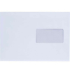 BLUERING Boríték LC/5 szilikonos bélésnyomott bal ablakos 35x90mm 162x229mm B20A20 Bluering® fehér