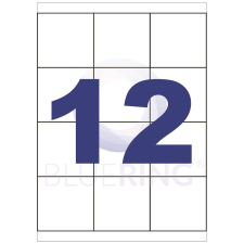 BLUERING Etikett 70x67,7mm 12címke/lap BLUERING etikett