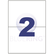 BLUERING Etikett címke, 210x148mm, 100 lap, 2 címke/lap Bluering® etikett