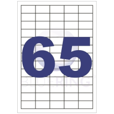 BLUERING Etikett címke, 38,1x21,2mm, 100lap, 65 címke/lap Bluering® etikett