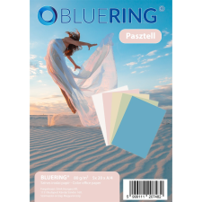 BLUERING Fénymásolópapír A4 80g PASZTEL színes 5x20 ív/csomag BLUERING fénymásolópapír