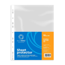 BLUERING Genotherm lefűzhető, A4, 100 micron jumbo víztiszta Bluering® 10 db/csomag, lefűző