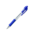 BLUERING Golyóstoll 0,7mm, nyomógombos, gumírozott fogórész, kék átlátszó test, Bluering&reg; R2, írásszín kék