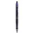 BLUERING Golyóstoll nyomógombos Bluering® V5 fekete test gumírozott fogó, írásszín kék