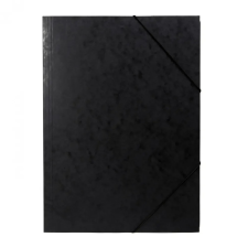 BLUERING Gumis mappa A4, festett prespán karton Bluering® fekete mappa