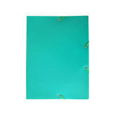 BLUERING Gumis mappa A4, műanyag Bluering® zöld mappa