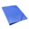 BLUERING Gumis mappa A4, műanyag gerincvastagított 15mm, Bluering® kék