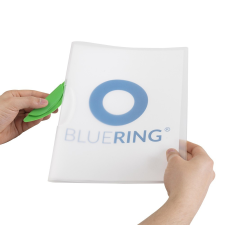 BLUERING Gyorsfűző klip mappa A4, műanyag 30laphoz műanyag klippes Bluering® zöld mappa