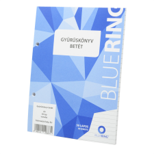 BLUERING Gyűrűskönyv betét A5, 50lap Bluering® vonalas gyűrűskönyv